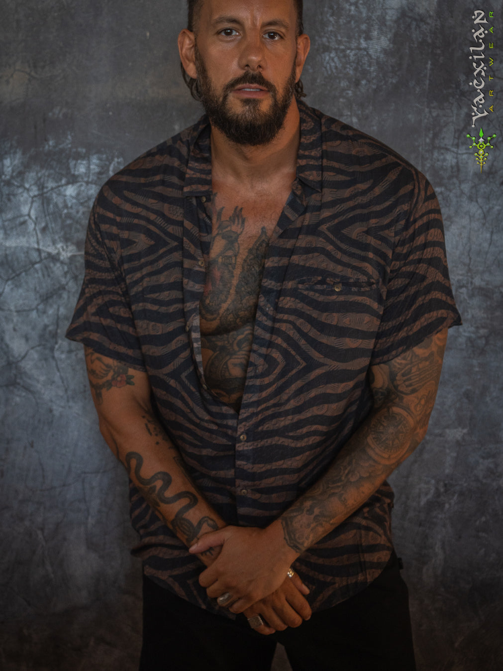 Shirt Men Half Sleeves / Bamboo - SHERKANKA